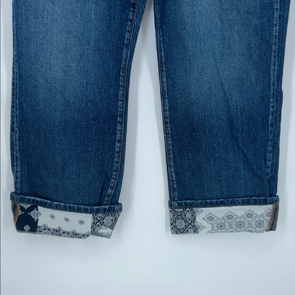 LOFT The Straight Crop High Rise Jeans Size 32 Tall - Picture 3 of 10